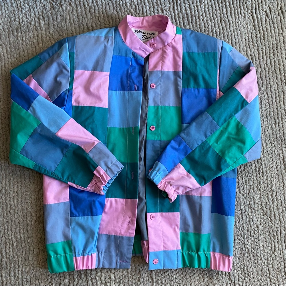 Vintage Oversized Patch Work Jacket - image 2
